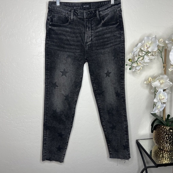 DRIFTWOOD Gizelle Stars Jeans Dark Wash W 27 L 27 - Picture 1 of 6